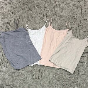 Forever 21 Women's Camisole Tops in Gray, White, Pink, and Tan